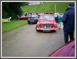 Cars arriving
